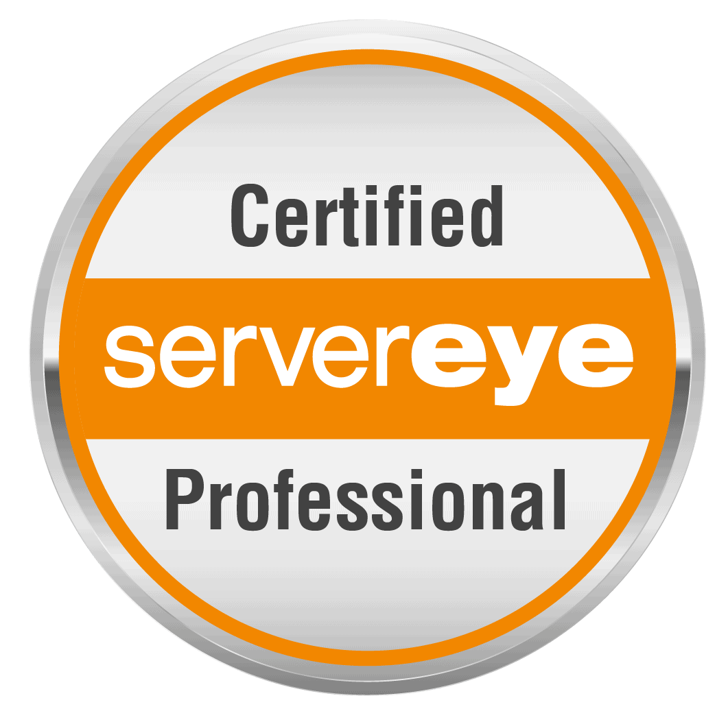 Zertifizierter Serverevey-Siegel für IT-Profis, zuverlässige Serverlösungen, IT-Servicequalität.